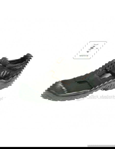 Bata Industrials Act 151 U MLIB09B1 black sandals