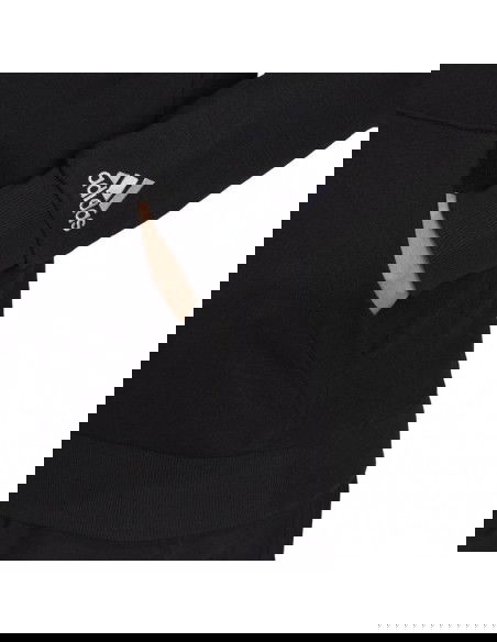 Men's adidas Essentials French Terry Linear Logo Hoodie black GK9064