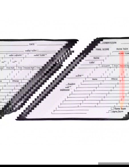 Referee cards with the notebook 2010896VRC220