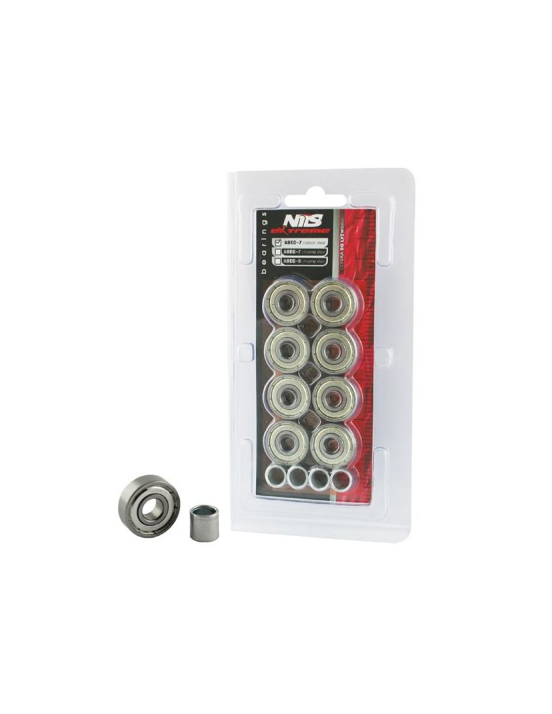 Nils Extreme ABEC7 CARBON bearings 8 pcs NILS EXTREME 1631004