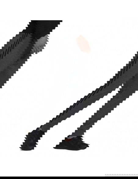 Men's adidas Essentials French Terry Tapered Cuff 3Stripes Pants grey H12256