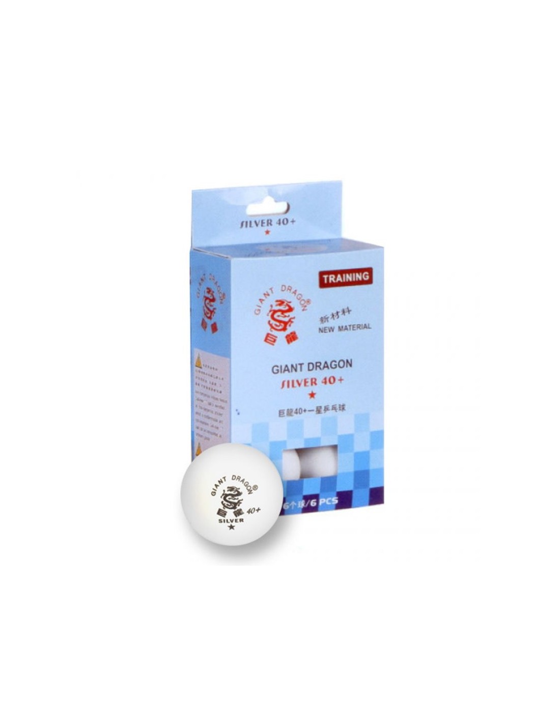 SMJ Sport Ping pong ball SMJ Silver Star 6 pcs 8331