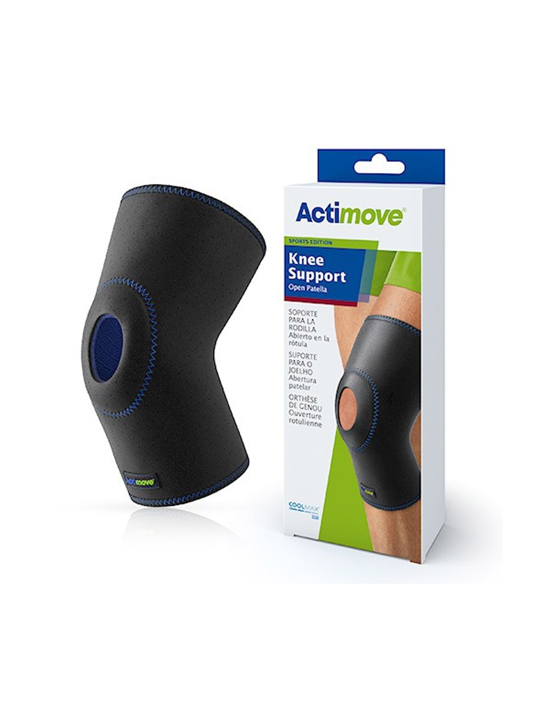 Knee brace with exposed patella