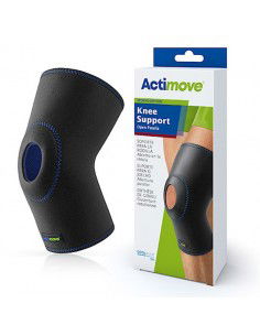 Knee brace with exposed patella