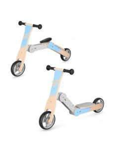 Balance bike and children's scooter 2in1 Spokey WOORIDE MULTI 940906 blue