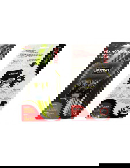 Fox 40 referee set 3 whistles case