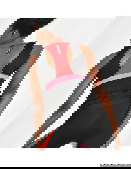 Deha Microfibre Colour Block Tank Top B7477310009 Μαύρο