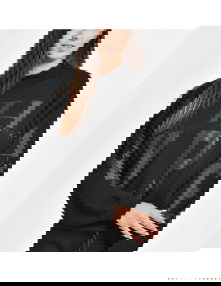 Deha Cropped Γυναικείο Φούτερ Μαύρο B74862-10009