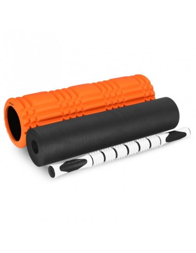 Orange fitness roller set Spokey MIXROLL 929930
