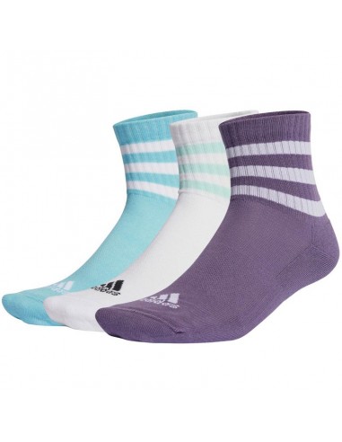 Adidas 3Stripes Cushioned Sportswear MidCut Socks 3P IJ8263