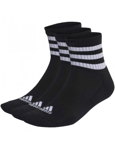 adidas 3Stripes Cushioned Sportswear MidCut Socks 3 Pairs IC1317