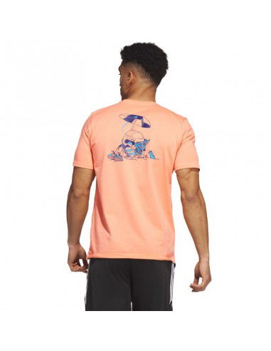 Adidas Lil Stripe Spring Break Graphic Short Sleeve Basketball Tee M IC1869