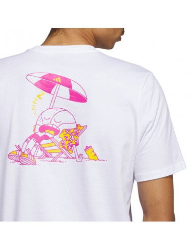 Adidas Lil Stripe Spring Break Graphic Short Sleeve Basketball Tee M IC1868