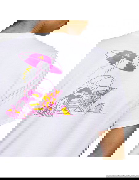 Adidas Lil Stripe Spring Break Graphic Short Sleeve Basketball Tee M IC1868