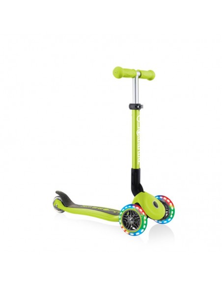 3wheel scooter Globber Foldable Lights Lime Green Jr 437106