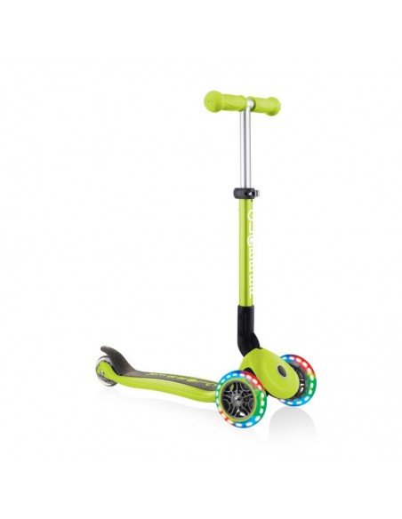 3wheel scooter Globber Foldable Lights Lime Green Jr 437106
