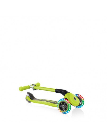 3wheel scooter Globber Foldable Lights Lime Green Jr 437106