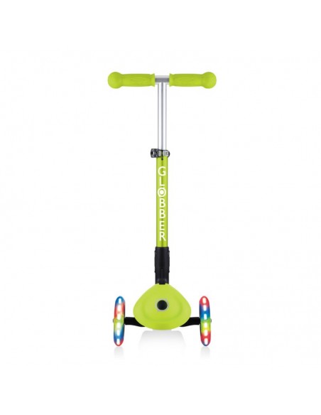 3wheel scooter Globber Foldable Lights Lime Green Jr 437106