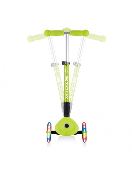 3wheel scooter Globber Foldable Lights Lime Green Jr 437106