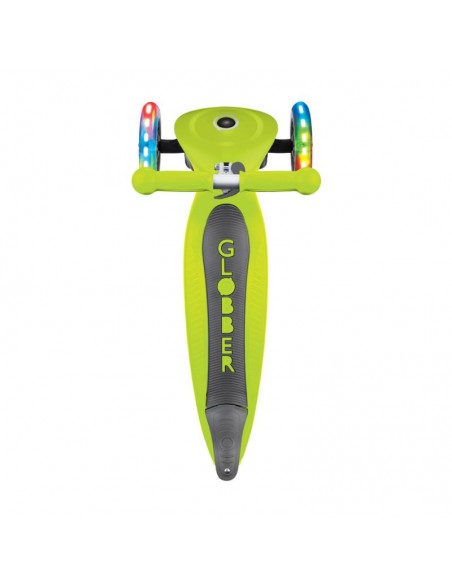 3wheel scooter Globber Foldable Lights Lime Green Jr 437106