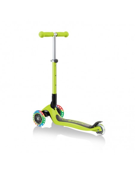 3wheel scooter Globber Foldable Lights Lime Green Jr 437106
