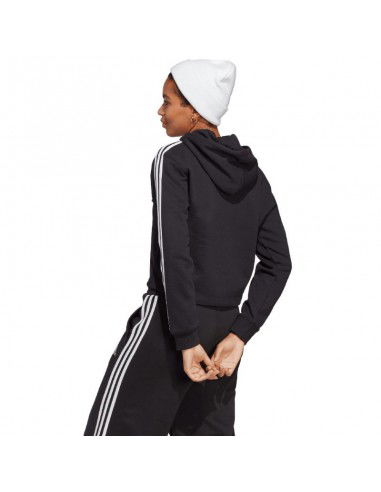 adidas Essentials 3Stripes French Terry Crop Hoodie W IC8767