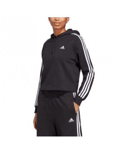 adidas Essentials 3Stripes French Terry Crop Hoodie W IC8767