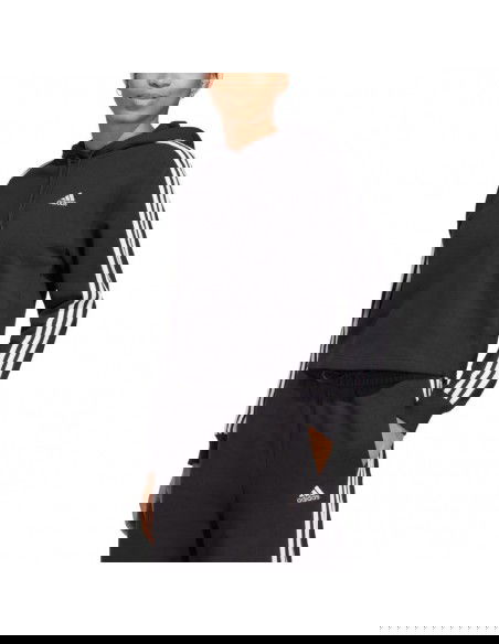 adidas Essentials 3Stripes French Terry Crop Hoodie W IC8767