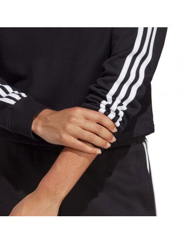 adidas Essentials 3Stripes French Terry Crop Hoodie W IC8767
