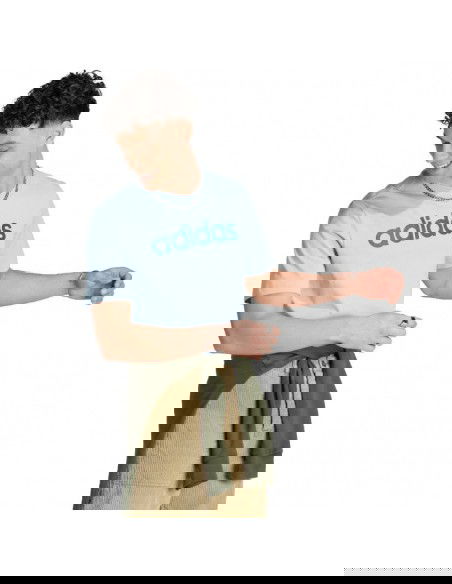 adidas Essentials Single Jersey Linear Embroidered Logo Tee M IJ8651