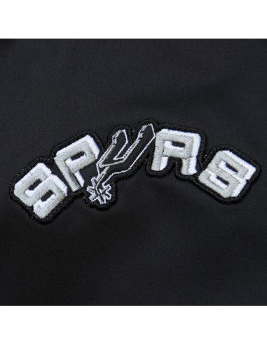 Mitchell Ness Lightweight Satin Bomber San Antonio Spurs M Jacket SJKT6599SASYYPPPBLCK