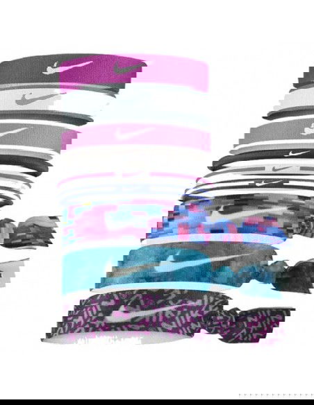 Nike Mixed hair bands 9 pcs 3 widths multicolour