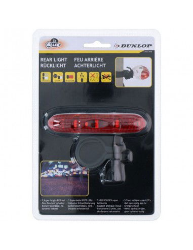 Dunlop 5 LED rear bicycle lamp 249353