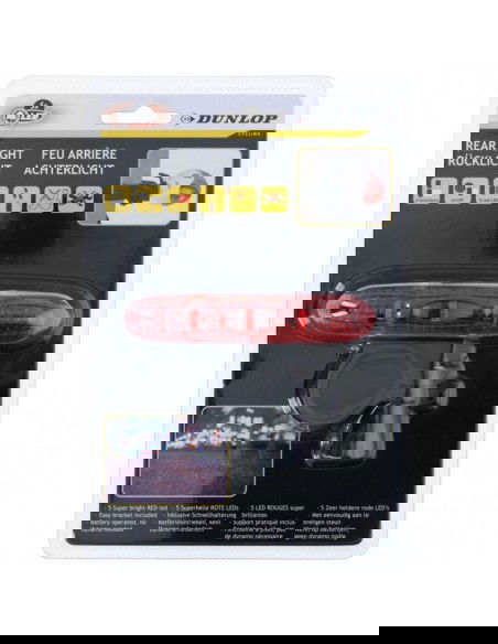 Dunlop 5 LED rear bicycle lamp 249353