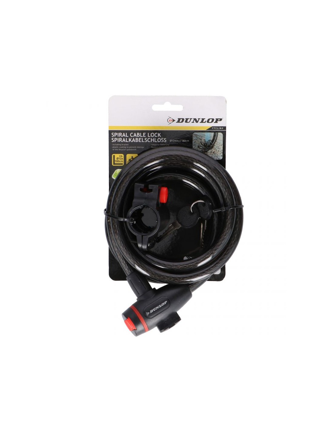 Dunlop spiral cable lock 12 mm ST 56376
