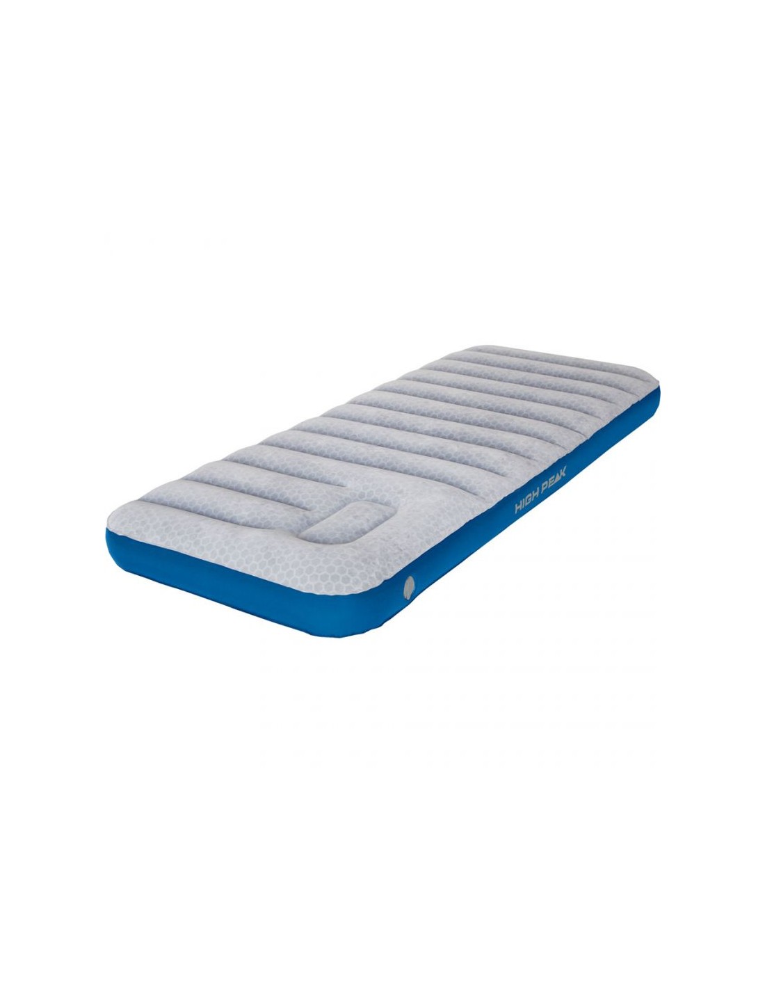 High Peak High Peak Cross Beam Single Extra Long Velor Mattress Gray Blue 40043