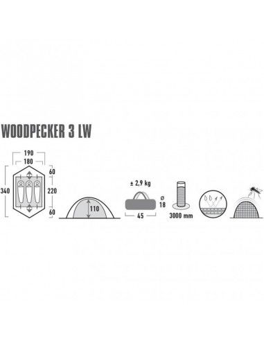 High Peak Woodpecker 3 LW 10195 tent