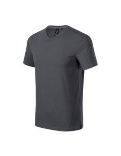 Malfini Action Vneck M MLI70083 light anthracite Tshirt
