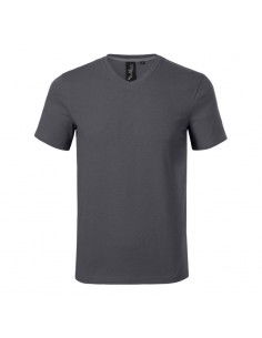 Malfini Action Vneck M MLI70083 light anthracite Tshirt 2