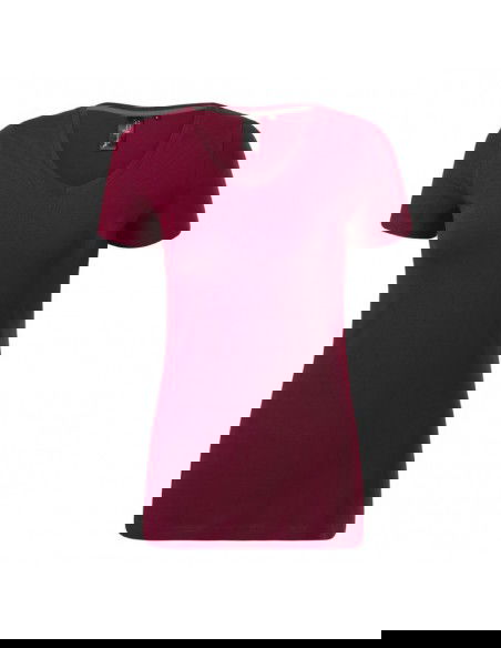 Malfini Action Vneck Tshirt W MLI70186 garnet