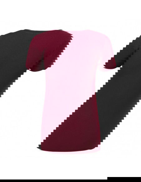 Malfini Action Vneck Tshirt W MLI70186 garnet