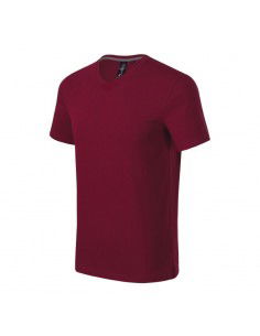 Malfini Action Vneck Tshirt M MLI70086 garnet