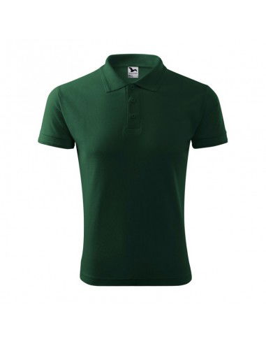 Malfini Pique Polo M MLI203D3 dark green polo shirt