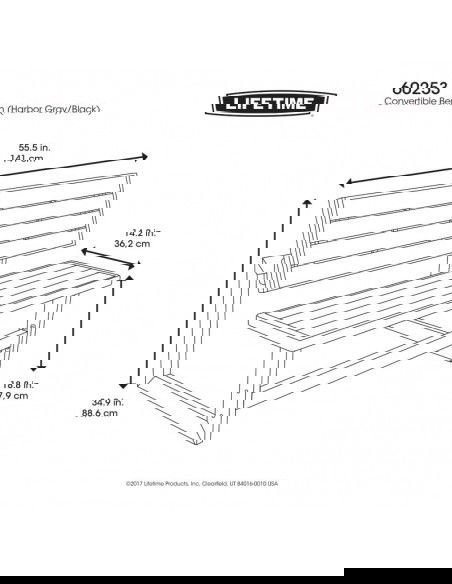 Lifetime 60253 bench