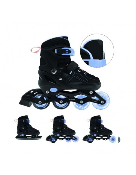 Spokey Quattro 4IN1 inline skates SPK943428 size 3033BKVT