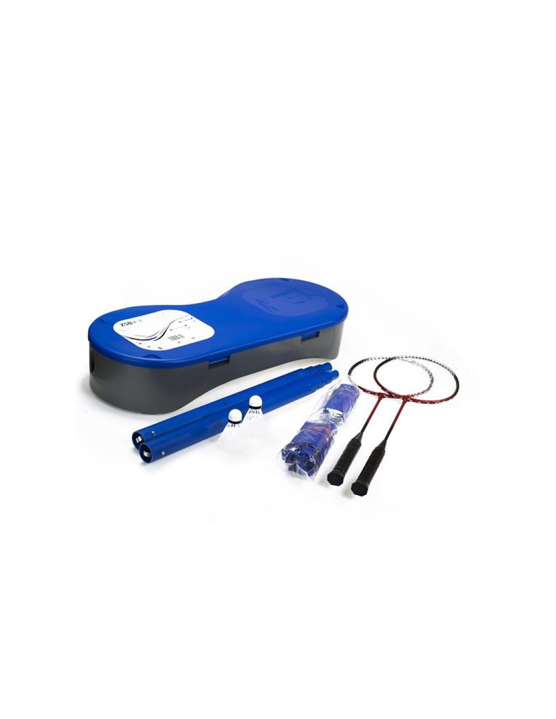 Set of 2 rackets badminton net tennis net ZSB 2W1