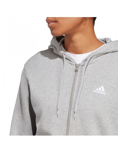 Adidas essentials linear full zip hoodie best sale