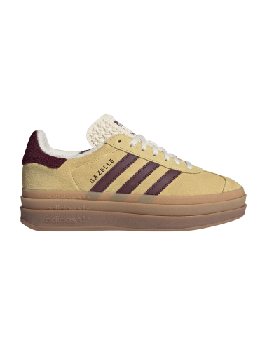 adidas Gazelle Bold Almost Yellow Maroon Women's IF5937 MBS