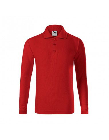 Malfini Pique Polo LS Jr polo shirt MLI24107 red
