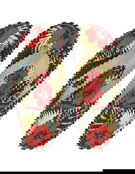 Gumbies Islander Denim Hibiscus FlipFlops GUFFISL109